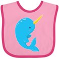 thumbnail image 3 of Inktastic Narwhal Boys or Girls Baby Bib, 3 of 4