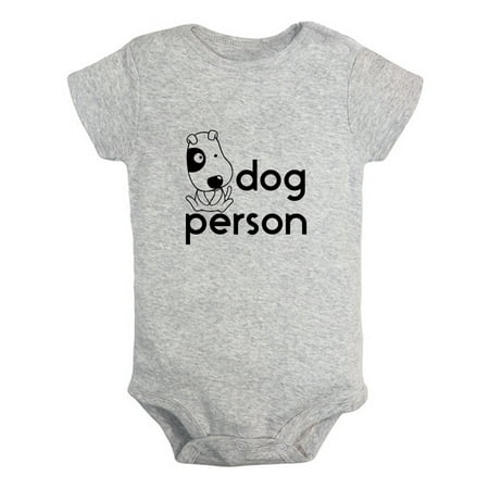 

iDzn Dog Person Funny Rompers For Babies Newborn Baby Unisex Bodysuits Infant Jumpsuits Toddler 0-24 Months Kids One-Piece Oufits