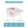 thumbnail image 4 of Full Size Quilt Bedding Set, Coastal Pink Coral Reversible Summer Quilt 3 Pieces, Nautical Ocean Seaside Beach Lightweight Bedspreads Coverlets with 2 Pillow Shams for All Seasons, 4 of 5