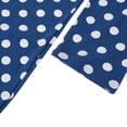 thumbnail image 6 of Valcatch Women's Pajamas Long Sleeve Soft Nightdress Polka Dot Printed Home Wear(Navy Blue, XL), 6 of 7