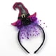 thumbnail image 4 of Diadema con sombrero de bruja de Halloween, accesorio para el cabello elástico con decoración de encaje. Estilo C, 4 of 8