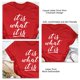 thumbnail image 3 of Camisa de verano suave de manga corta y cuello redondo para mujer: blusa informal holgada con estampado de letras en rojo y blanco, 3 of 4