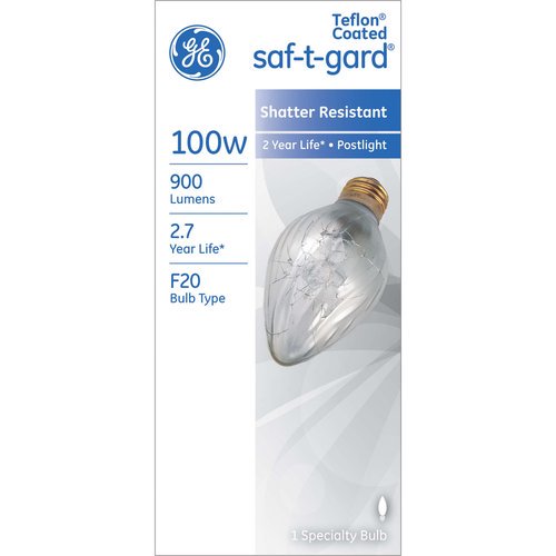 GE saftgard 100W Post Light Bulb