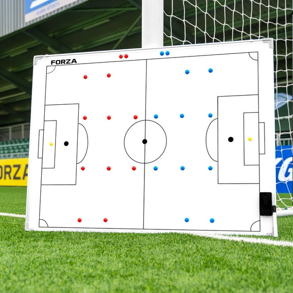 FORZA Double-Sided Coaching Board - 47" x 35" Magnetic Soccer Tactics Board