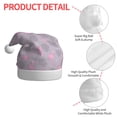 thumbnail image 4 of KLL Christmas Hats for Adults Plush Flamingo Print Santa Hat Xmas Fluffy Santa Claus Hat for Women Men, 4 of 6