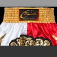 thumbnail image 3 of Hansber Kids Boys Boxing MMA Shorts Muay Thai Kickboxing Martial Arts Trunks Grappling Short Bottoms Yellow&White&Red M/150, 3 of 8