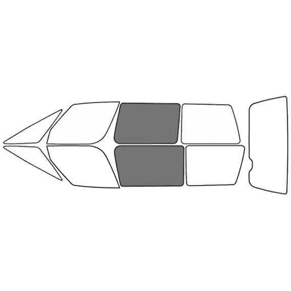 Rvinyl Window Tint Kit Compatible with Chevrolet Lumina 1990-1996 (Minivan) - Back Precut Kit - 35%