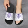 thumbnail image 6 of GZHJMY Stylish Slides for Women Men, Lavenderwatercolor Provence Style Purpule Soft Flexible Slip-on Sandals Slippers, 6 of 7
