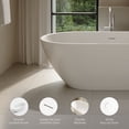 thumbnail image 4 of OVE Ayago 66 in. Freestanding Bathtub in Glossy White, 4 of 9