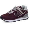 thumbnail image 1 of Zapatos New Balance 574 V3 para mujer, color burdeos y blanco, talla 11.5 US, 1 of 9