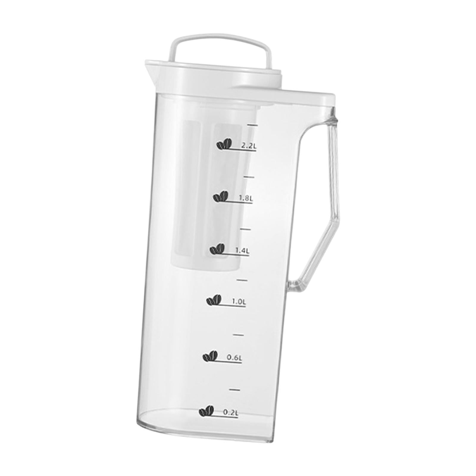 Baoblaze Cold Brew Coffee Maker Iced Coffee Brewer for Lemon Water Kitchens Household 2.2L