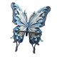 thumbnail image 3 of Estante de esquina con forma de mariposa, estante flotante de madera para decoración de pared, estante rústico de madera para pared. Estilo A, 3 of 9