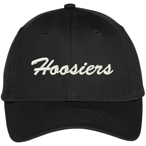 Trendy Apparel Shop Hoosiers Embroidered Team Nickname Mascot Cap