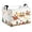 E, variant on Chnmavx Christmas Storage Bag, Large Capacity Canvas Organizer with Santa Sleigh Snowflake Pattern, Foldable Clothes Blanket Storage Bin for Bedroom Closet, 1Pc