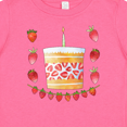 thumbnail image 4 of Inktastic Strawberry First Birthday Cake Boys or Girls Baby T-Shirt, 4 of 5