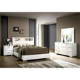 thumbnail image 5 of Bowery Hill 2-Drawer Modern Wood Nightstand with USB Outlet in White, 5 of 5