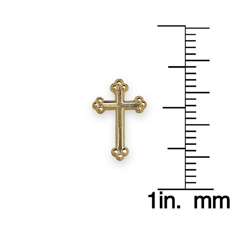 Cross lapel pin 14k deals