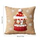 thumbnail image 3 of Funda de cojín decorativa navideña para sofá, sillón o cama | Decoración navideña de invierno para el hogar | Funda de almohada navideña con copos de nieve, 3 of 6