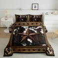thumbnail image 2 of Erosebridal Western Texas Stars Comforter Sets,Lodge Cabin Comforters & Duvets,Cow Print Bedroom Decor,Reversible,Breathable,2Pcs, 2 of 8