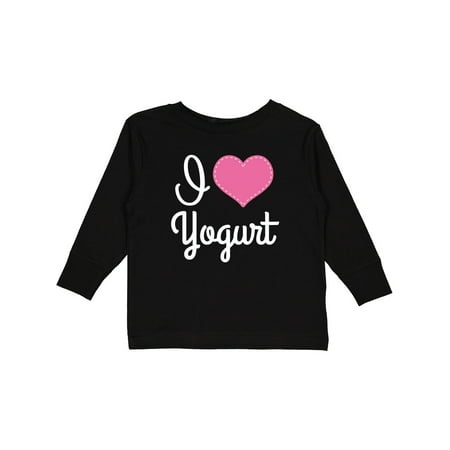 

Inktastic I Love Yogurt Girls Long Sleeve Toddler T-Shirt