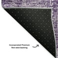 thumbnail image 3 of Addison Rugs Mayfield Washable Transitional Panel Purple Rectangle Rug, 10' x 14', 3 of 6
