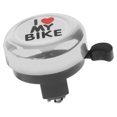 thumbnail image 2 of Bicycle Bell Alloy Adjustable Cycle Handlebar Ring Heart Printed Bike Accessories for Children, Silver, 2 of 7