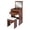 Black Walnut, variant on ToppiJoy 3-in-1 Flip Top Makeup Vanity Desk with Mirror, Drawer Cushioned Stool, Space-Saving Design for Small Rooms (White)