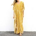 thumbnail image 4 of OVINYER Dress Women Plus Size Kaftans Casual V-Neck Long Soft Beach Maxi For Summer Charming Relaxed Fit, 4 of 9