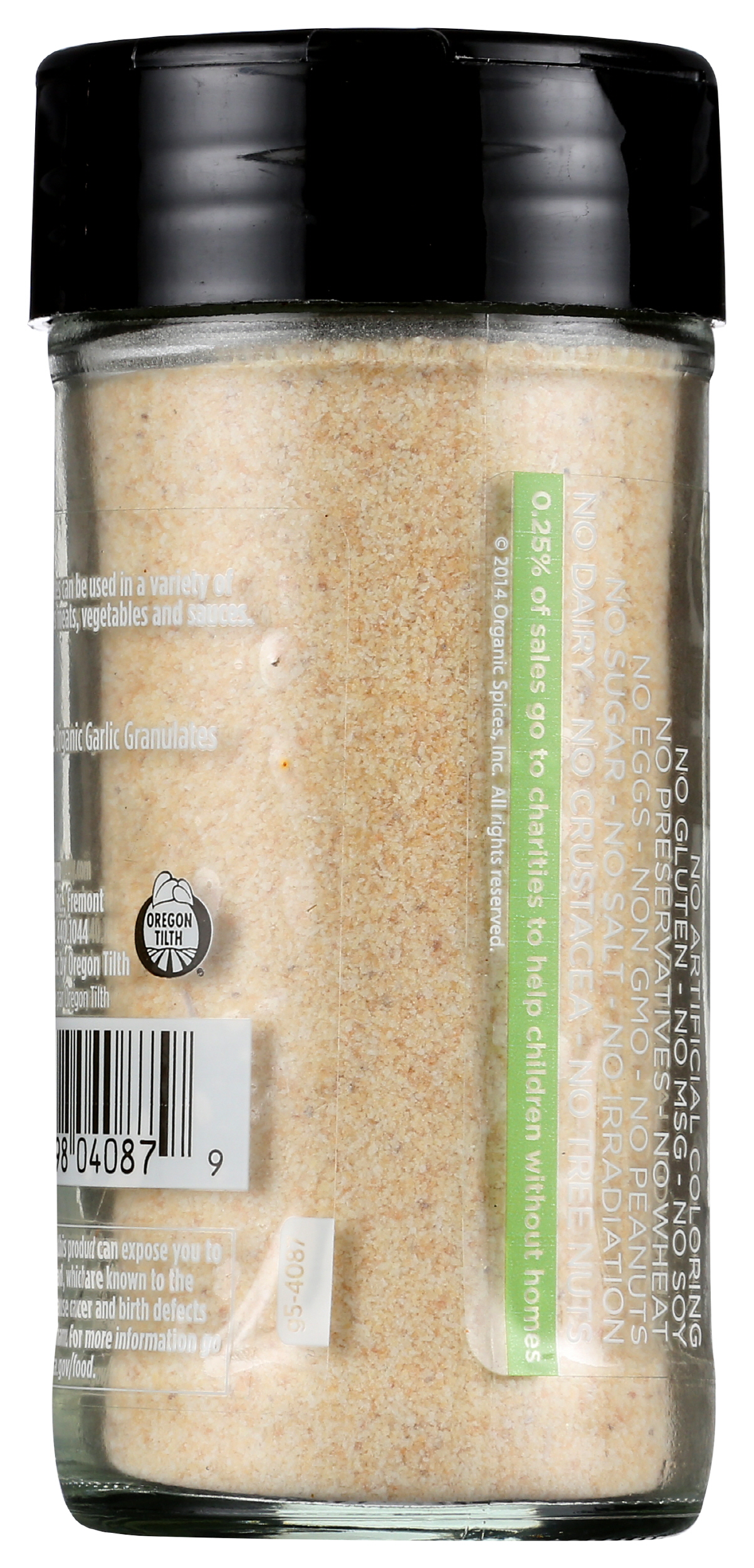 (Pack of 3), Spicely Organics Organic Garlic Granulates, 2 oz