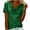Green, variant on Summer T-Shirts for Women Casual Short Sleeve Solid Color Stacked Neck Breathable Relaxed Basic Tee Top, Blue XXL