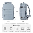 thumbnail image 3 of Mochila de viaje Coofay impermeable para mujer y hombre gris azul, 3 of 9