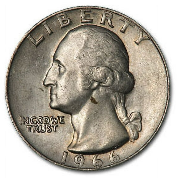 1966 Washington Quarter BU