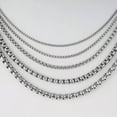 thumbnail image 5 of 2/3/4/5/6/8MM Men's Chain Stainless Steel Round Box Link Necklace 18-36inch hot, 5 of 9
