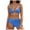 A14-Blue, variant on Women's Bikini Sets Two Piece Swimsuit High Waisted V Neck Twist Front Adjustable Spaghetti Straps Bathing Suit Gibobby(XL,Pink)
