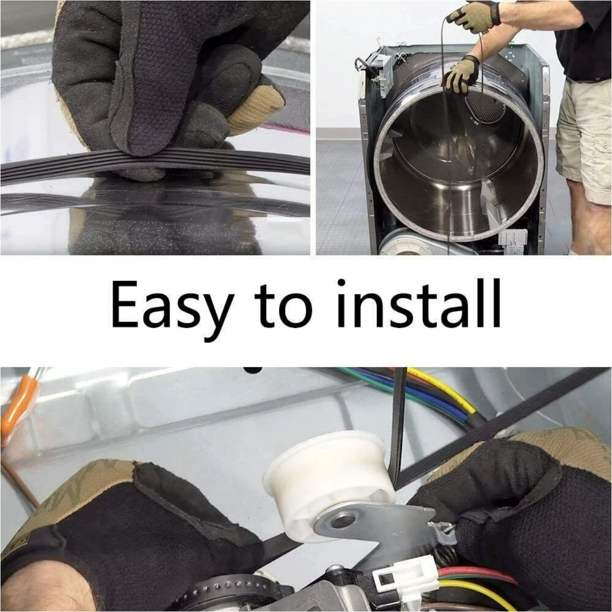 6-Pack Dryer Belt Replacement for Samsung Replaces AP4373659, 6602-001655, 6602-001314, PS4133825