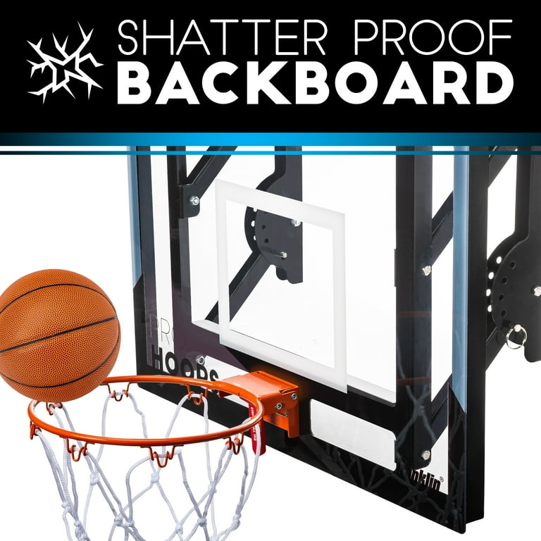 Mini Basketball Hoop - Shatter Resistant - Accessories Included