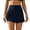 Black, variant on QURATI Swimwear Women'S High Waist Skirt Swim Skirt Outdoor Solid Color Short Anti Exposure Belly Covering Tennis Skirt Tennis Skirt with Pocket Black L