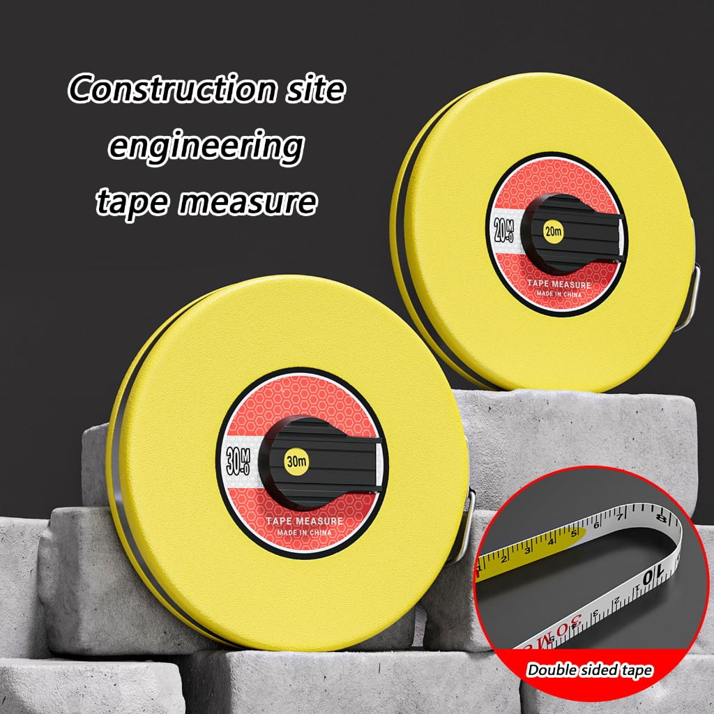 MOMOJIA Easy to Use Fiberglass Tape Measure Featuring Smooth Roller Mechanism and Double Side Scale for Accurate Measuring