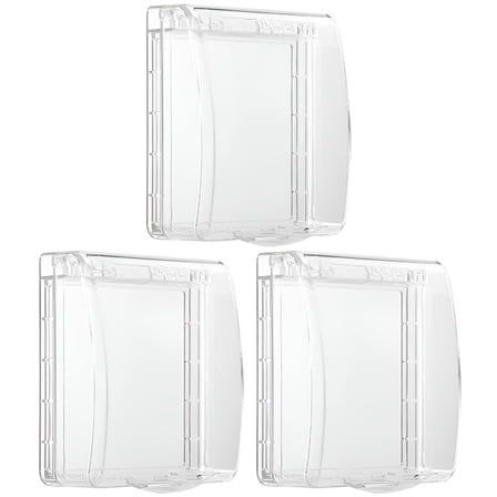 GJX 3pcs Cover Waterproof Electrical Outlet Cover Outlet Water Shield