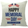 thumbnail image 2 of Dmlowu 4th of July Decorations Pillow Covers Soft Warm Throw Pillow Covers Independence Day Patriotic Couch Pillow Covers for Living Room Bed Sofa, 2 of 2