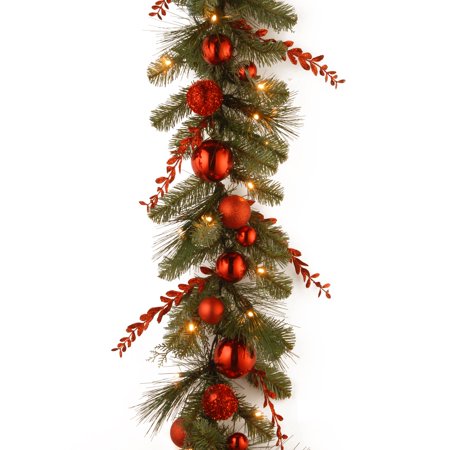 Battery Powered Garland National Tree 9'x12