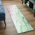 thumbnail image 3 of Runner Rug 2'x6', Ombre Green Pink Washable Non-Slip Hallway Runner Rugs, Summer Coastal Ocean Sea Beach Wave Bedside Rugs Floor Mats Carpet Runners for Kitchen Bathroom Laundry Room, 3 of 8