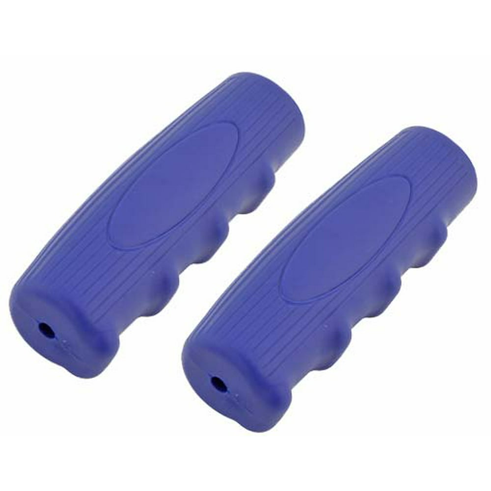 light blue bike grips
