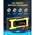 thumbnail image 4 of 12V 6A Smart Repair Charger Pulse Repair LED Display Smart Fast Charge Lead-Acid Charger for Car Auto Motorcycle US Plug, 4 of 10