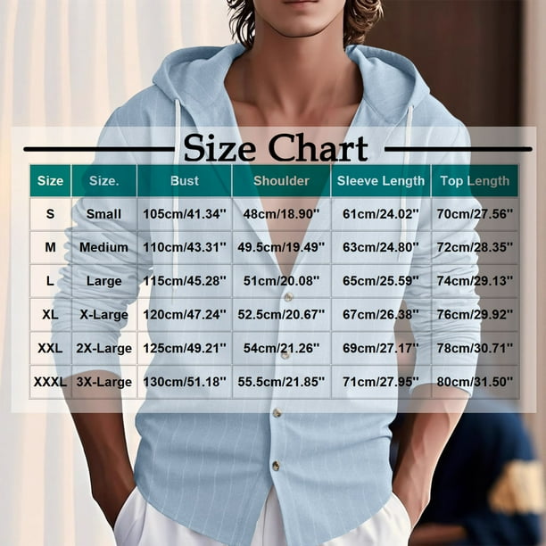 Blusa de manga larga con capucha para hombre, informal, de verano, de manga larga, con botones, tipo cárdigan, chaqueta con capucha, camisa de poliéster para hombre