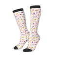 thumbnail image 2 of Daiia Sports Socks Cartoon Birds & Flowers Printed Novelty Crew Socks for Men Women Knee High Socks Cotton Socks Soft & Breathable Support Unisex Socks, 2 of 9