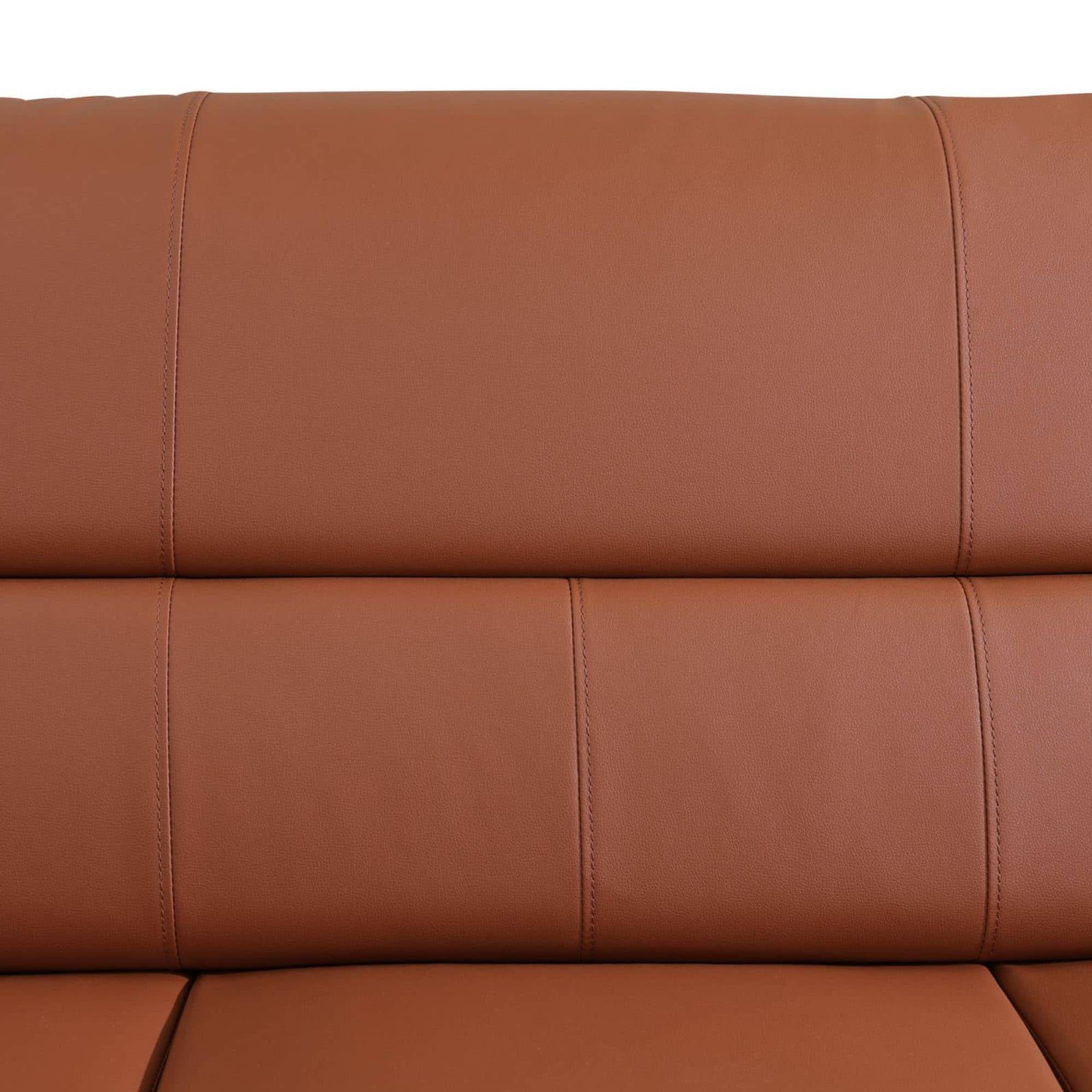 Trumanpick Leather Loveseat Chair, Modern Comfy Sofa Couch for Living Room, Bedroom, Bronze