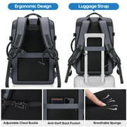 UKEIN Travel Backpack with USB Charging Port 40L Expandable 17 Inch Carry On Backpack Water-resistant Work Business Laptop Backpack for Men