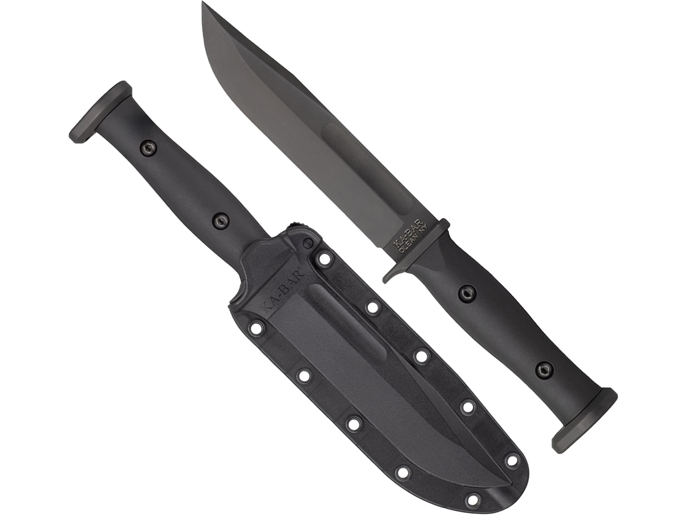 Ka-Bar Slabby Fixed Blade Knife 1095 Steel Black