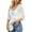 White, variant on Weardear Womens Sheer Mesh Shrug Tie Front 3/4 Bell Sleeve Summer Cropped Bolero Cardigan